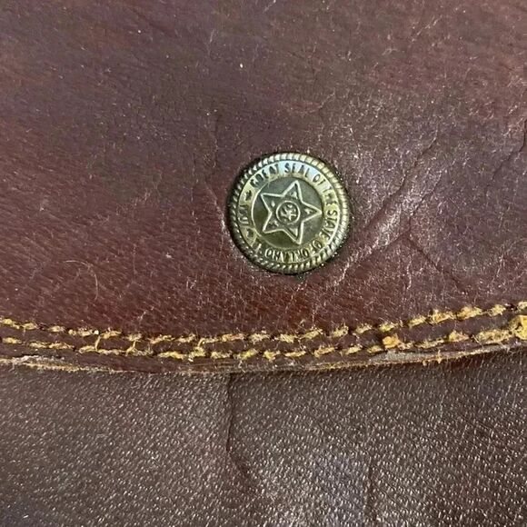 Great Seal of the State of Oklahoma 1907 Leather Purse - Picture 4 of 12